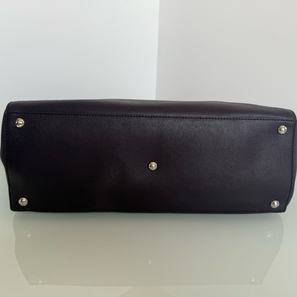 Fendi 2 Jours Plum Large Leather Bag - Picture 7 of 14